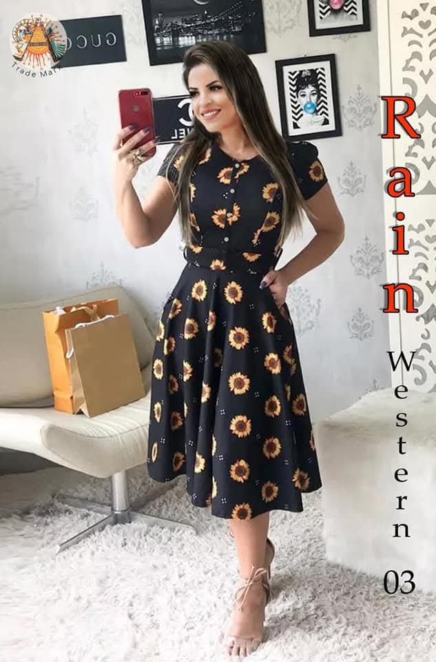 Designer Rayon Black Regular Dress for Women with Waist tie up